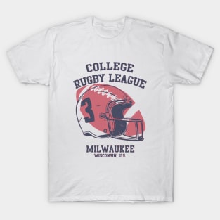 College Rugby League Milwaukee Wisconsin US T-Shirt